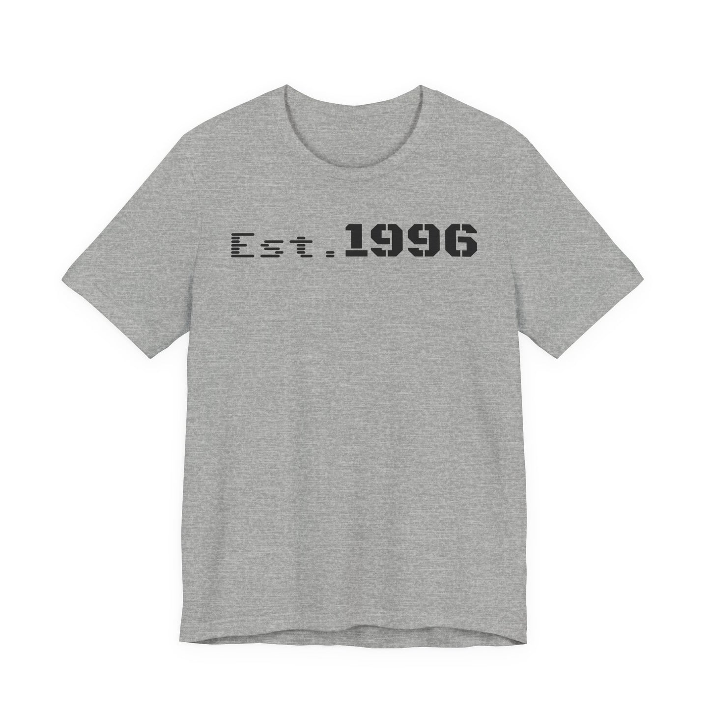 Established 1996 Unisex T-Shirt, Vintage Year Tee, Birth Year Gift, Casual Fashion, Personalized Graphic Tee - TRV