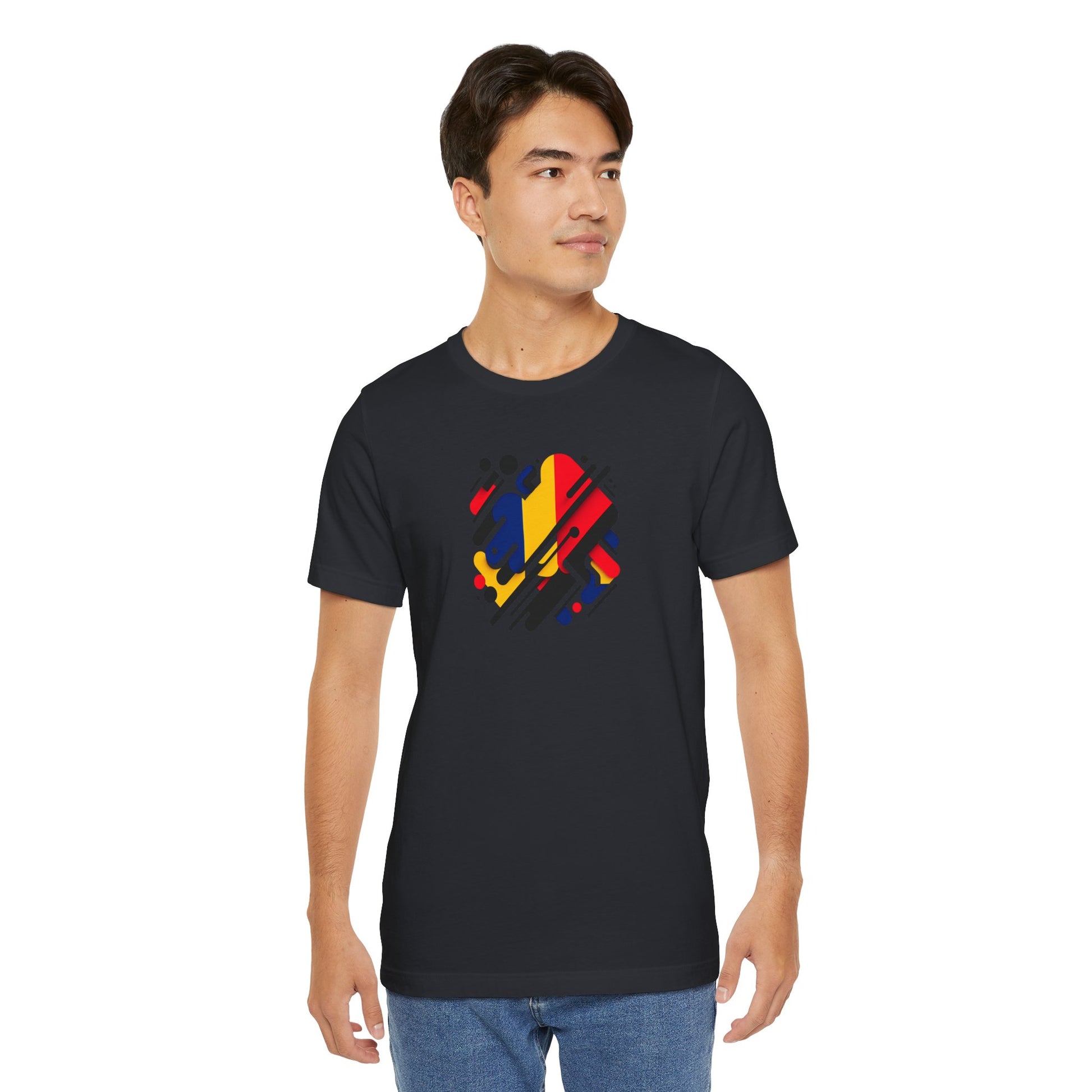 Artistic Heart Unisex Jersey Tee - Vibrant Graphic Tee, Casual Wear, Gift for Art Lovers, Birthday Surprise, Everyday Comfort - TRV