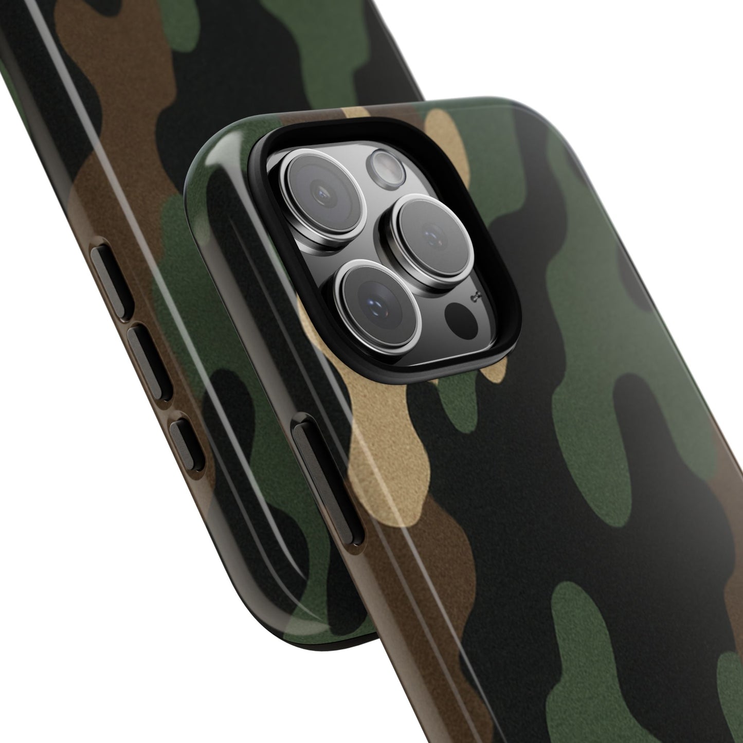 Camouflage Phone Case, Tough Phone Cover, Military Style Accessory, Protective Case for Men, Gifts for Soldiers - TRV