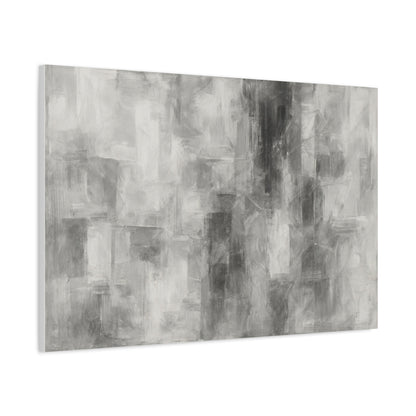 Abstract Grey Canvas Wall Art, Modern Home Decor, Minimalist Artwork, Living Room Accent, Contemporary Art Piece - TRV