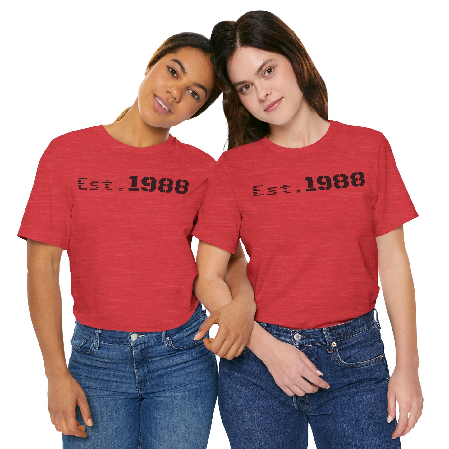 Est. 1988 Unisex Jersey Tee, Vintage Birthday Shirt, Casual Everyday Wear, Gift for Him or Her, Anniversary Celebration Tee