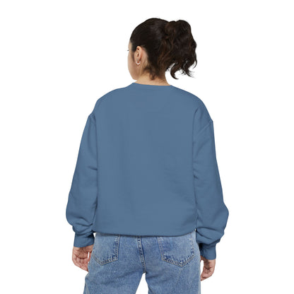 Minimalist Peace Hand Sweatshirt — Small Chest Line Art Crewneck