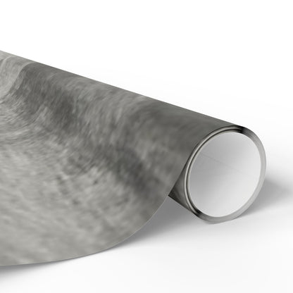 Gray Marble Wrapping Paper Roll — Neutral Watercolor Gift Wrap for Weddings, Birthdays & Minimalist Packaging