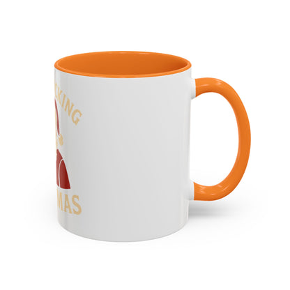 Irreverent Merry Christmas Mug — Funny Santa Middle Finger Coffee Cup (11oz & 15oz)