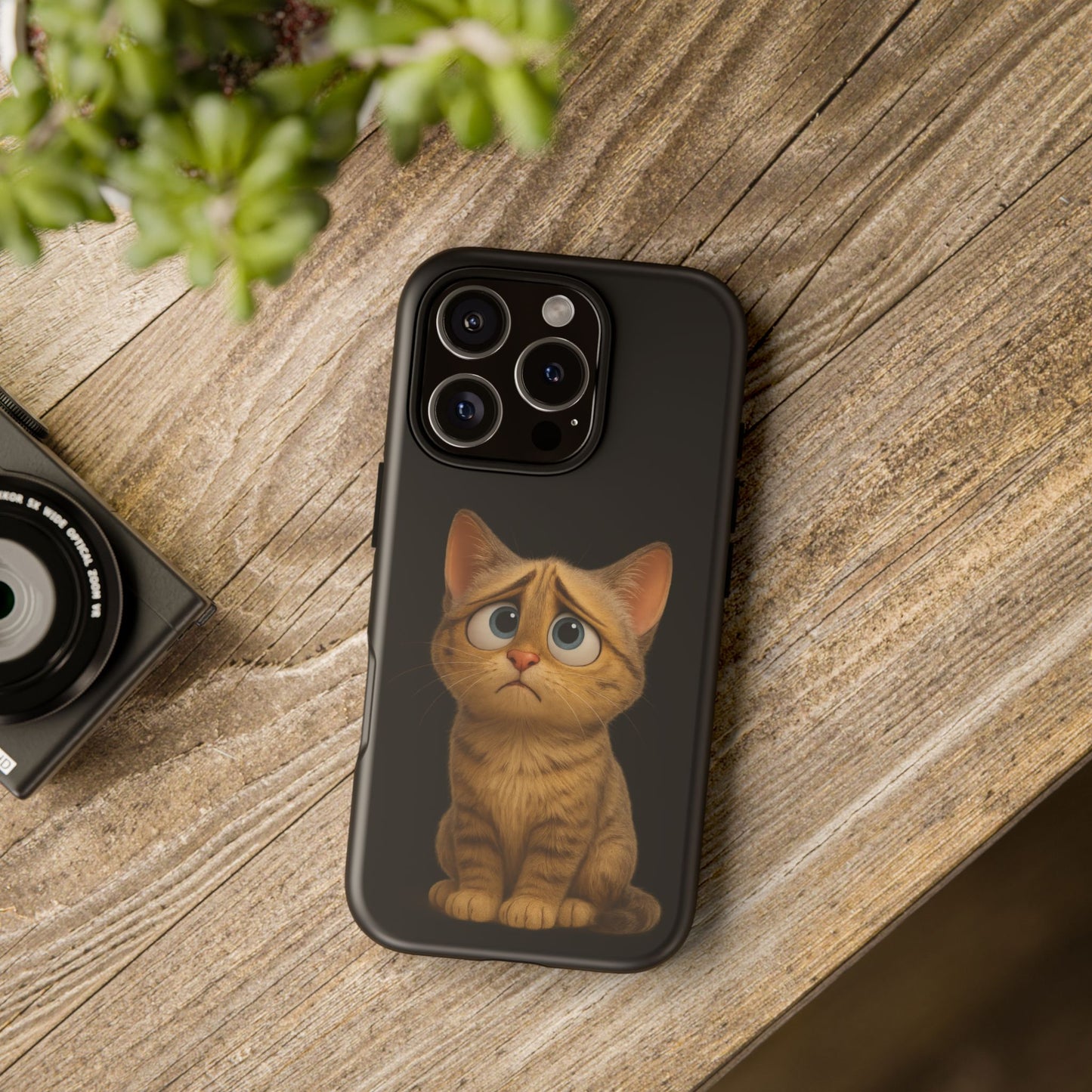 Cute Cat Phone Case, Adorable Kitty Cover, Pet Lover Gift, Unique Animal Design, Customizable Mobile Case - TRV