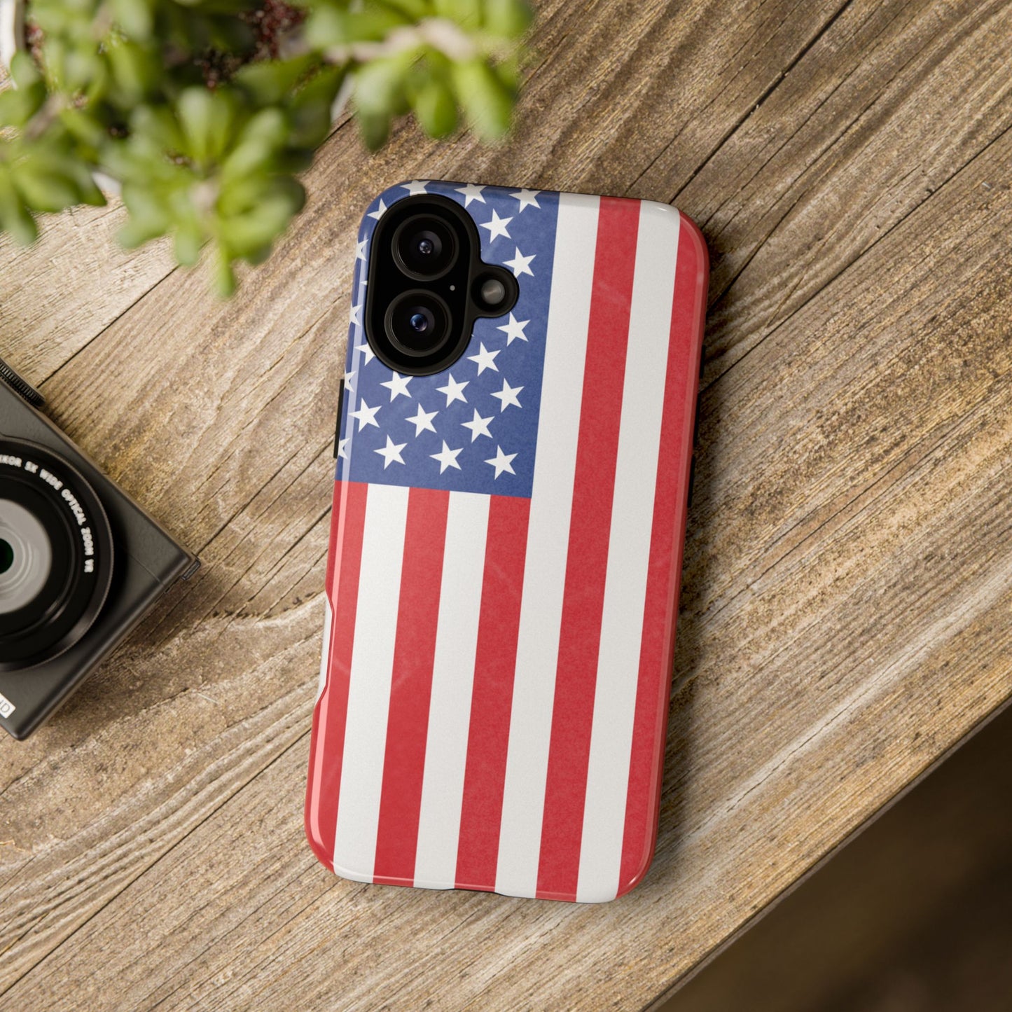 American Flag Phone Case - Patriotic Cell Cover, Tough Cases, USA Pride, Independence Day Gift, Veteran's Day, Phone Protection - TRV