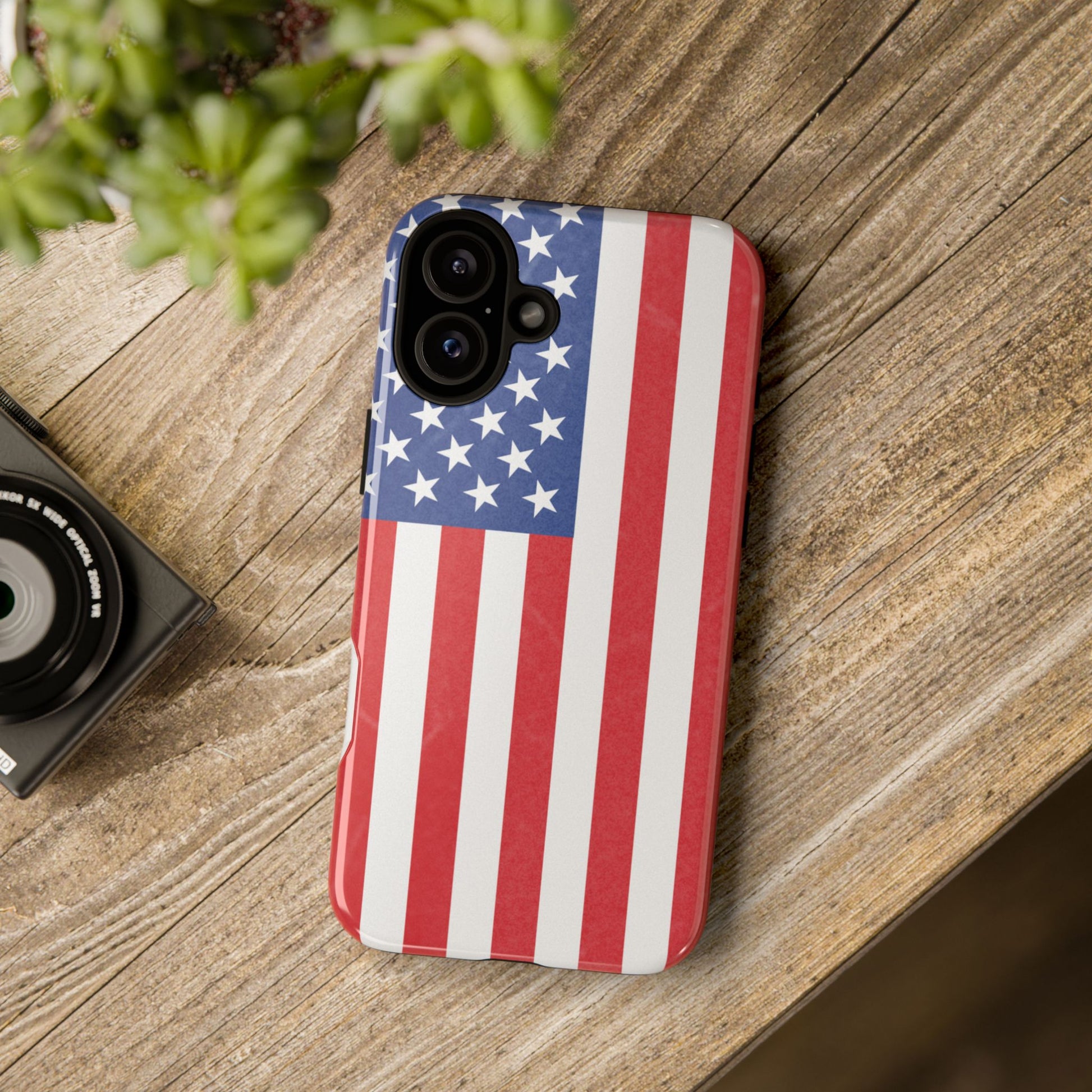 American Flag Phone Case - Patriotic Cell Cover, Tough Cases, USA Pride, Independence Day Gift, Veteran's Day, Phone Protection - TRV