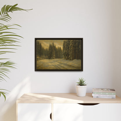 Framed Matte Canvas Wall Art - Serene Forest Landscape, Living Room Decor, Nature Print, Home Aesthetic, Gift for Nature Lovers, Wall [...] - TRV