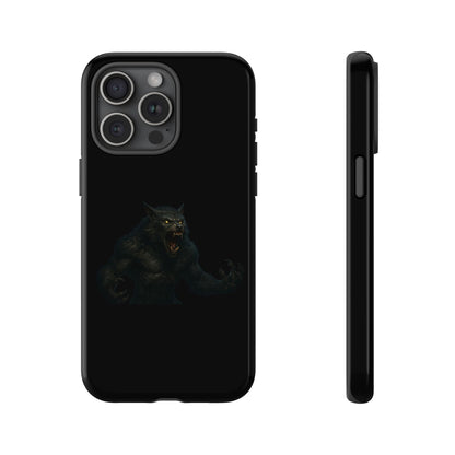 Werewolf Phone Case, Tough Cases, Black Panther Design, Gift for Animal Lovers, Phone Accessories, Fierce Phone Protection - TRV