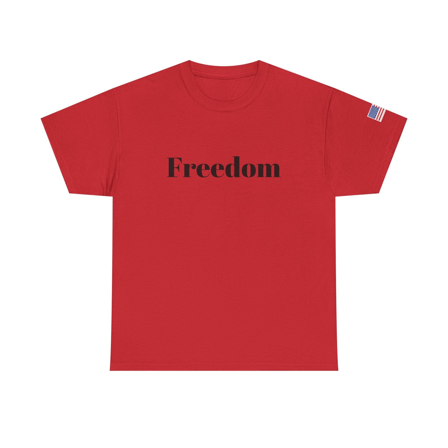 Freedom script tee | T-Shirt, American flag sleeve - TRV
