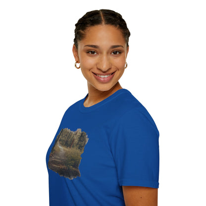 Nature-Inspired Unisex Softstyle T-Shirt, Eco-Friendly Fashion, Outdoor Lover Tee, Gift for Nature Enthusiasts, Casual Everyday Wear