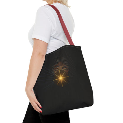 Radiant Starburst Tote Bag | Golden Light Celestial Design - TRV