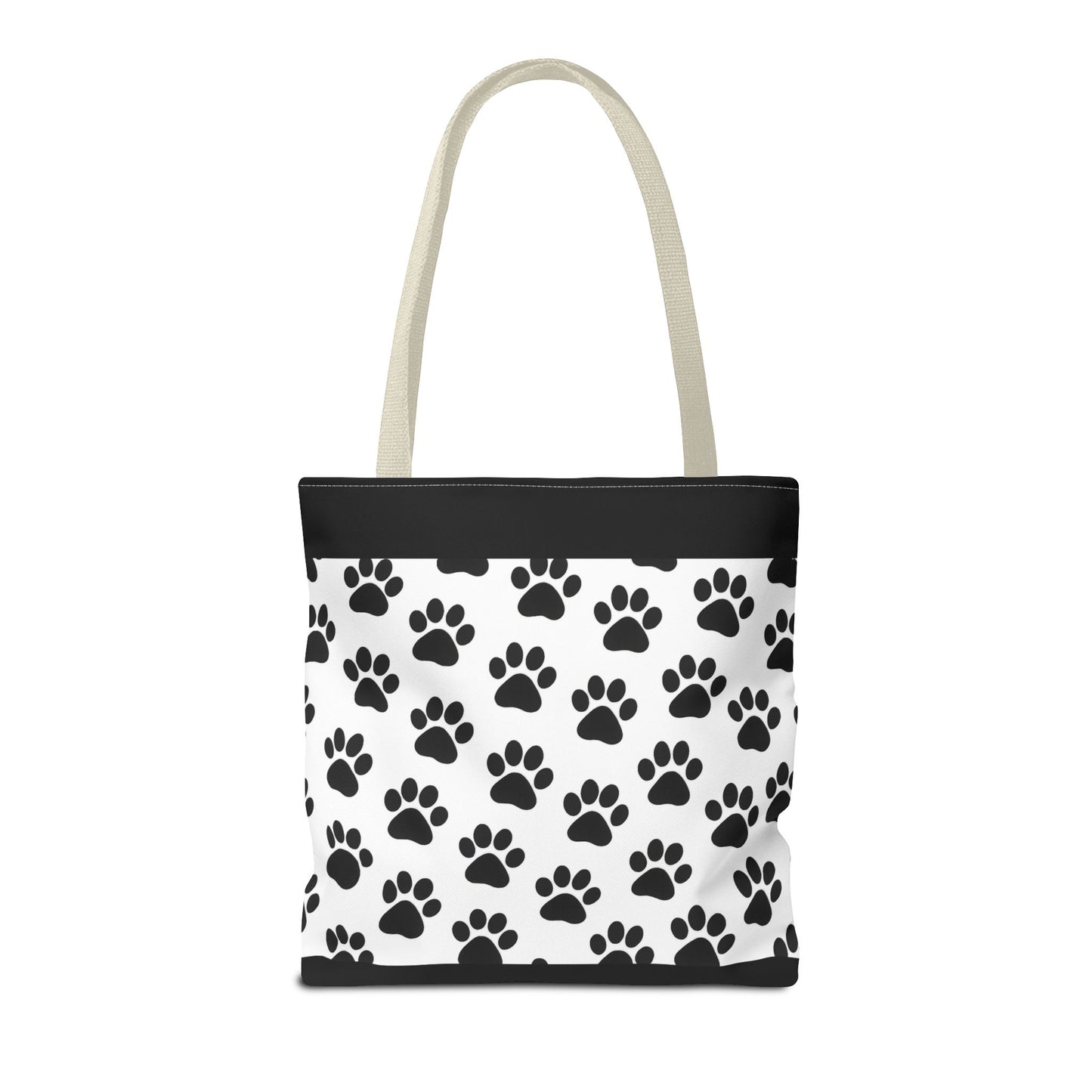 Paw Print Tote Bag, Dog Lover Gift, Shopping Tote, Eco-Friendly Bag, Pet Accessory, Animal Print Carryall - TRV