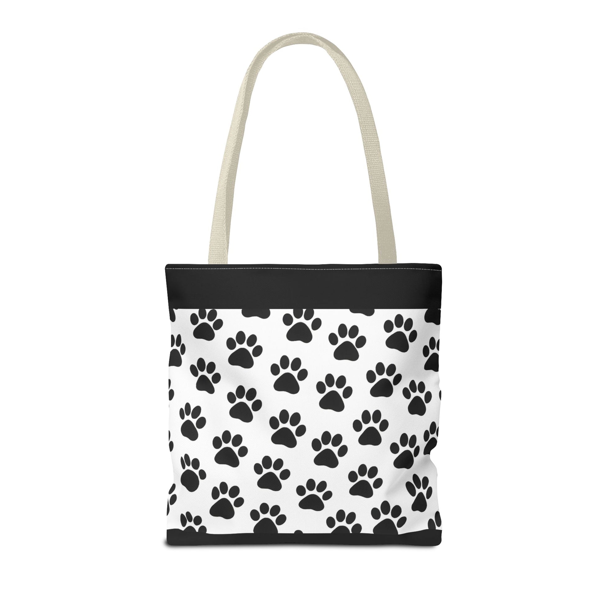 Paw Print Tote Bag, Dog Lover Gift, Shopping Tote, Eco-Friendly Bag, Pet Accessory, Animal Print Carryall - TRV