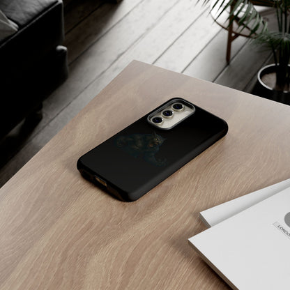 Werewolf Phone Case, Tough Cases, Black Panther Design, Gift for Animal Lovers, Phone Accessories, Fierce Phone Protection - TRV