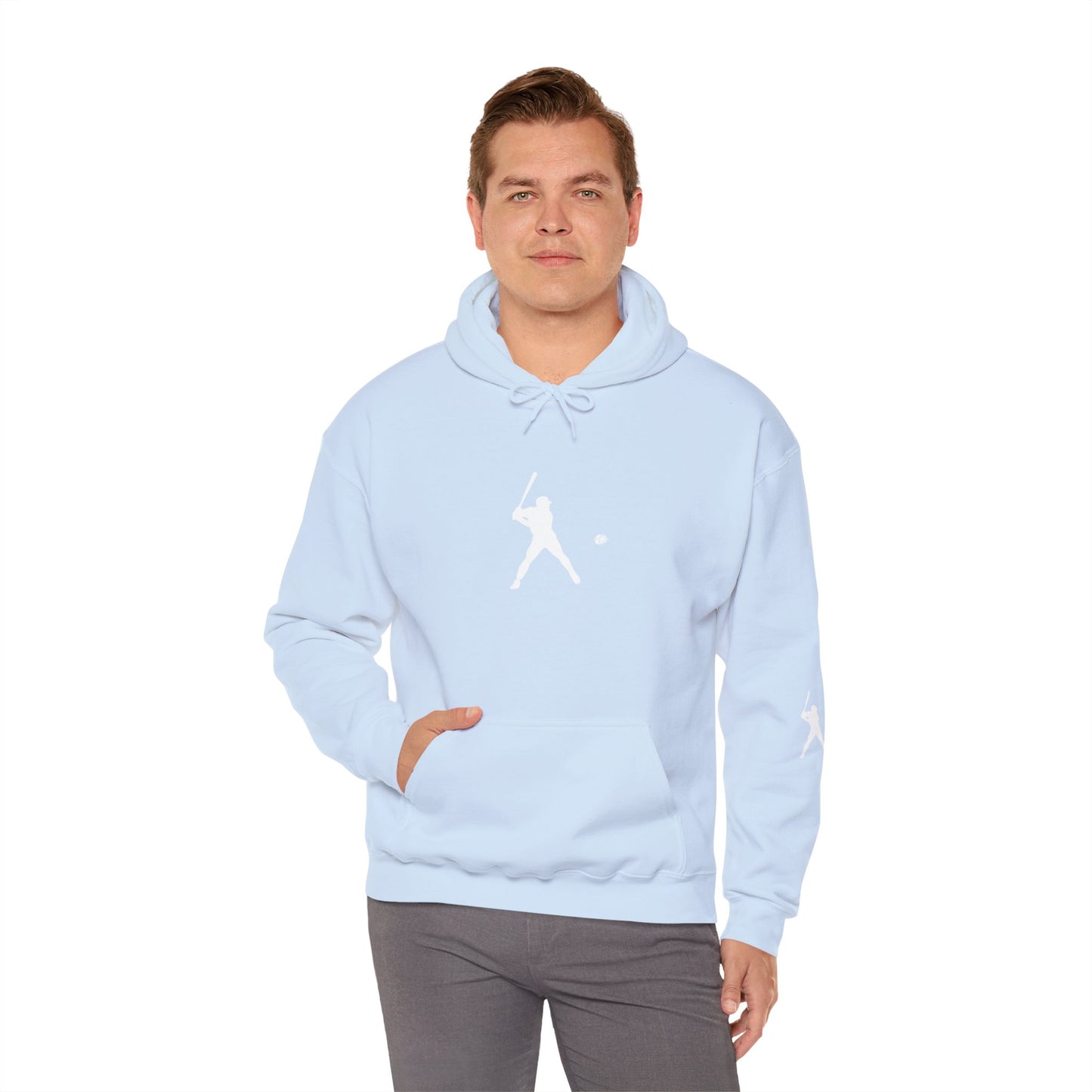 Sporty Unisex Baseball Hooded Sweatshirt, Casual Hoodie for Athletes, Perfect for Gifts, Comfy Streetwear, Ideal for Sports Events, Personal Use - TRV