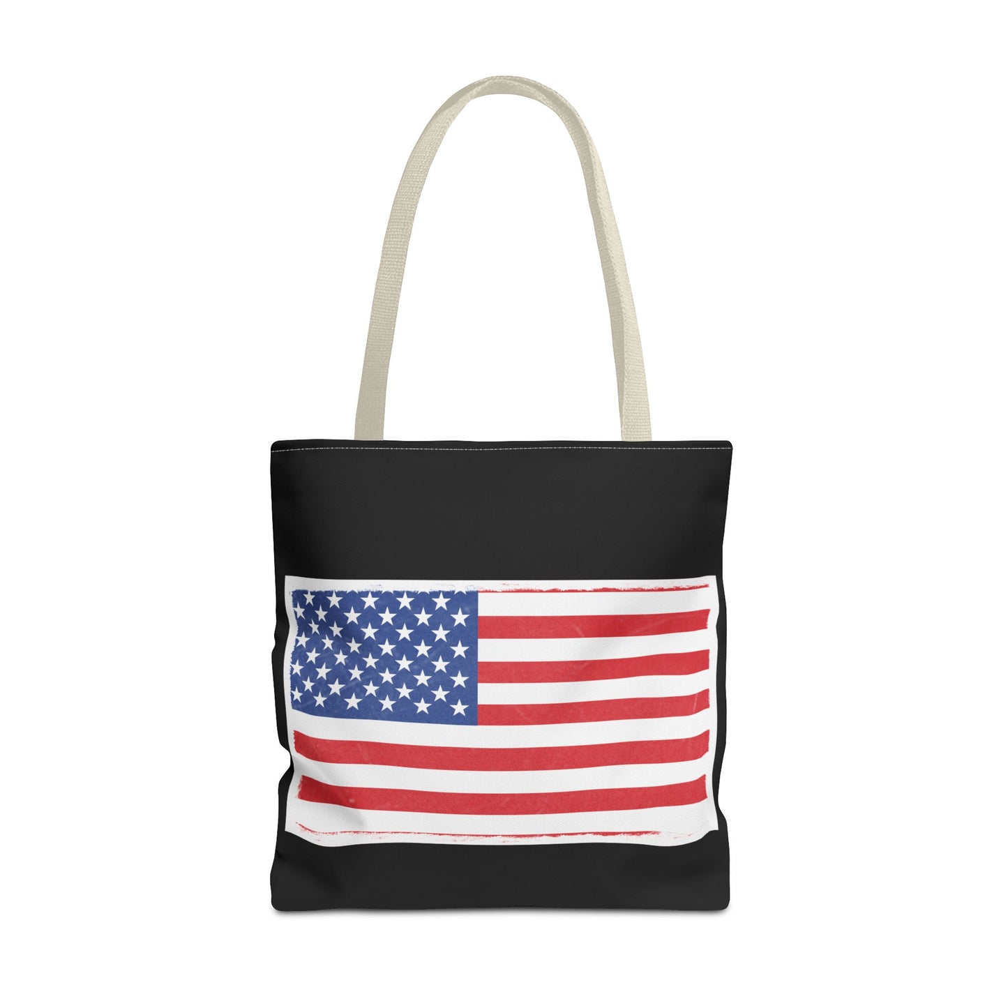 Patriotic Tote Bag, American Flag Carryall, Beach Bag, Reusable Shopping Tote, Independence Day Gift - TRV