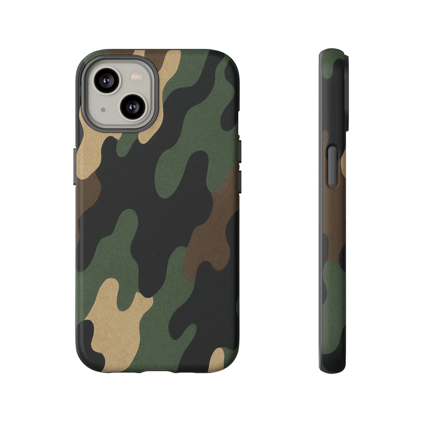 Camouflage Phone Case, Tough Phone Cover, Military Style Accessory, Protective Case for Men, Gifts for Soldiers - TRV