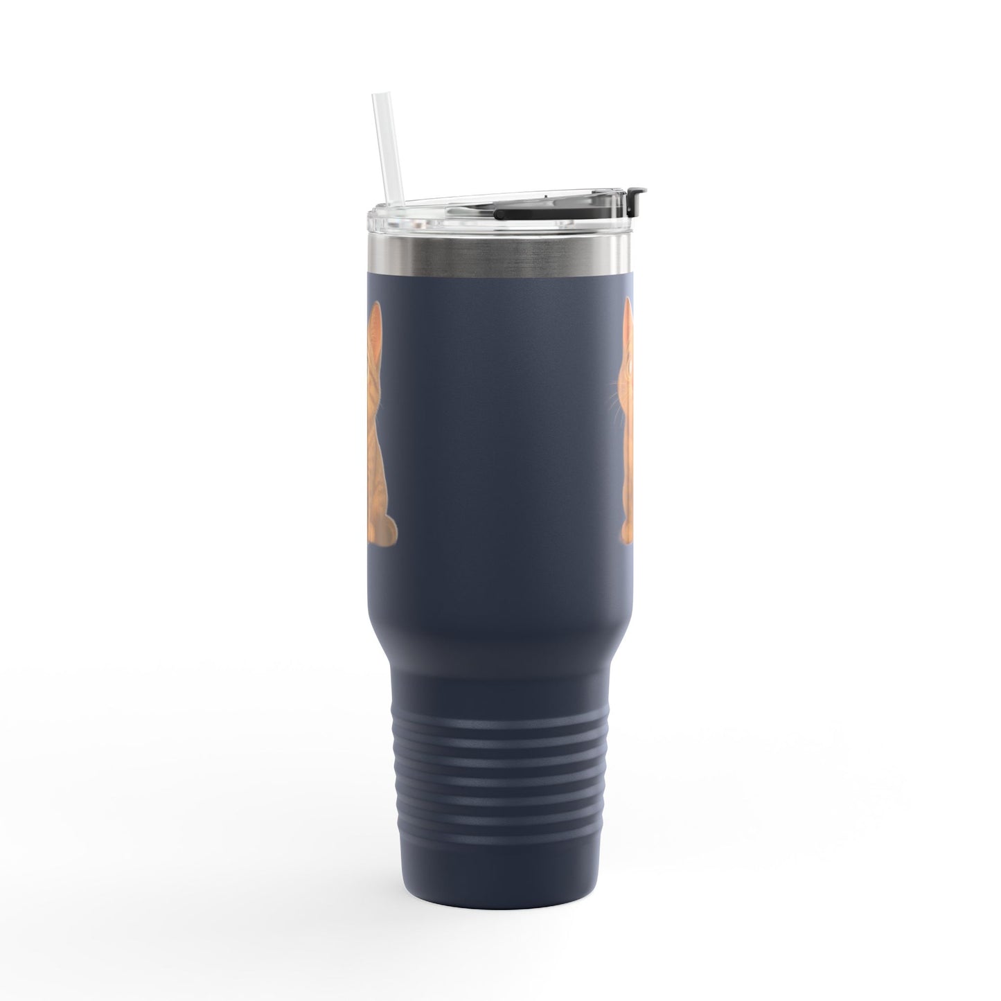 Cute Cat Insulated Travel Mug, 40oz | Perfect Pet Lover Gift | BPA-Free Drinkware, Cozy Coffee Companion, Cat-Themed Hydration