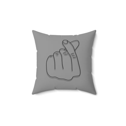 Minimalist Hand Gesture Throw Pillow - Cozy Home Decor