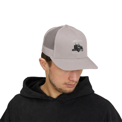 Truck Driver Snapback Cap, Mesh Trucker Hat, Cool Casual Hat, Perfect Gift for Drivers, Trucking Enthusiasts, Outdoor Style - TRV