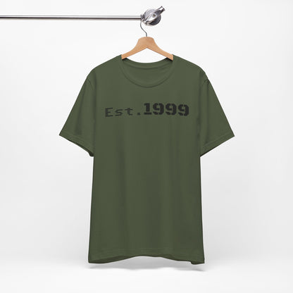 Established 1999 Unisex Tee | Vintage Birth Year Shirt, Casual Birthday Gift, Personalized Family Reunion Apparel, Retro Style [...] - TRV