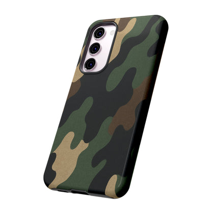 Camouflage Phone Case, Tough Phone Cover, Military Style Accessory, Protective Case for Men, Gifts for Soldiers - TRV
