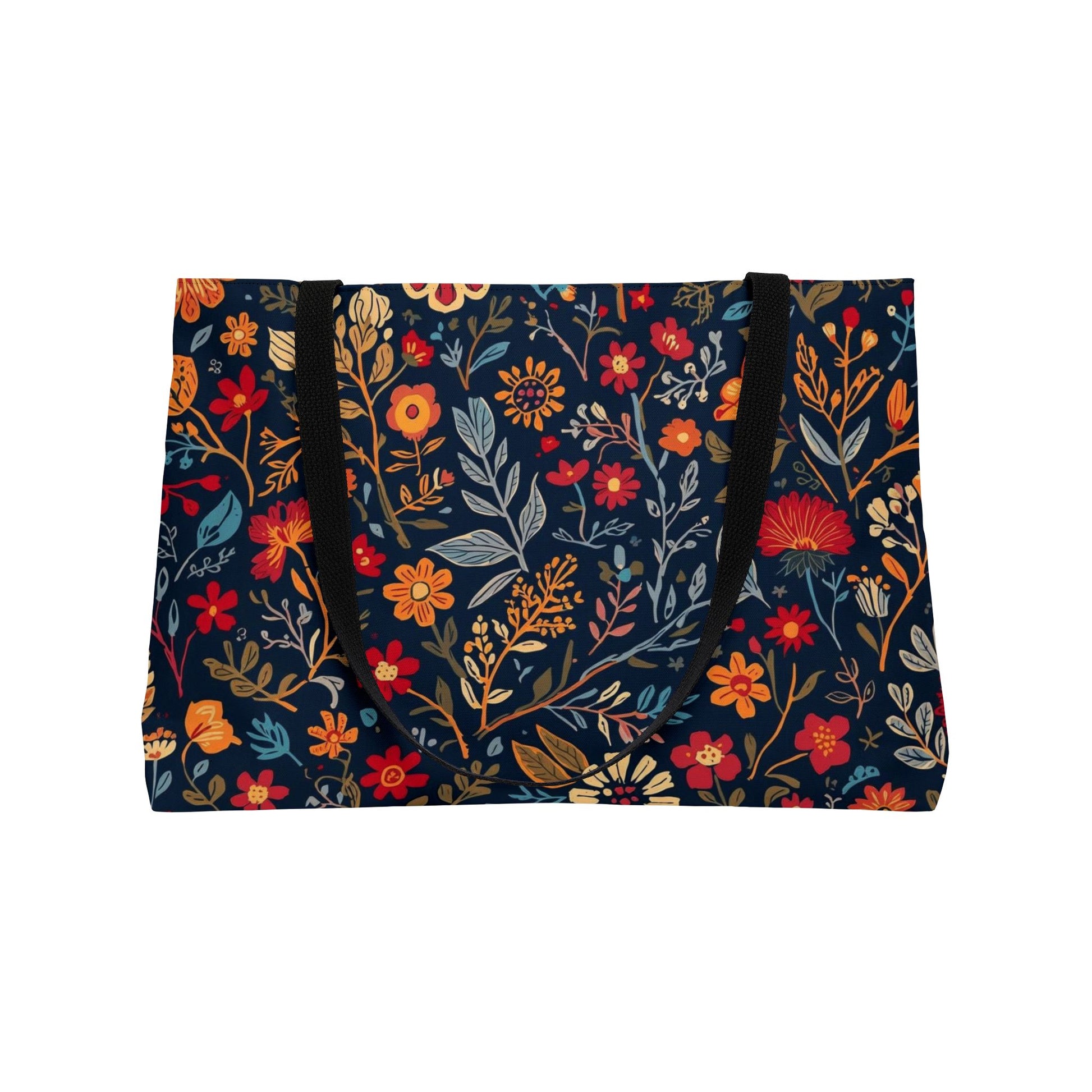 Floral Weekender Tote Bag - Perfect for Travel, Beach, Gym, Shopping, and Gift Giving - TRV