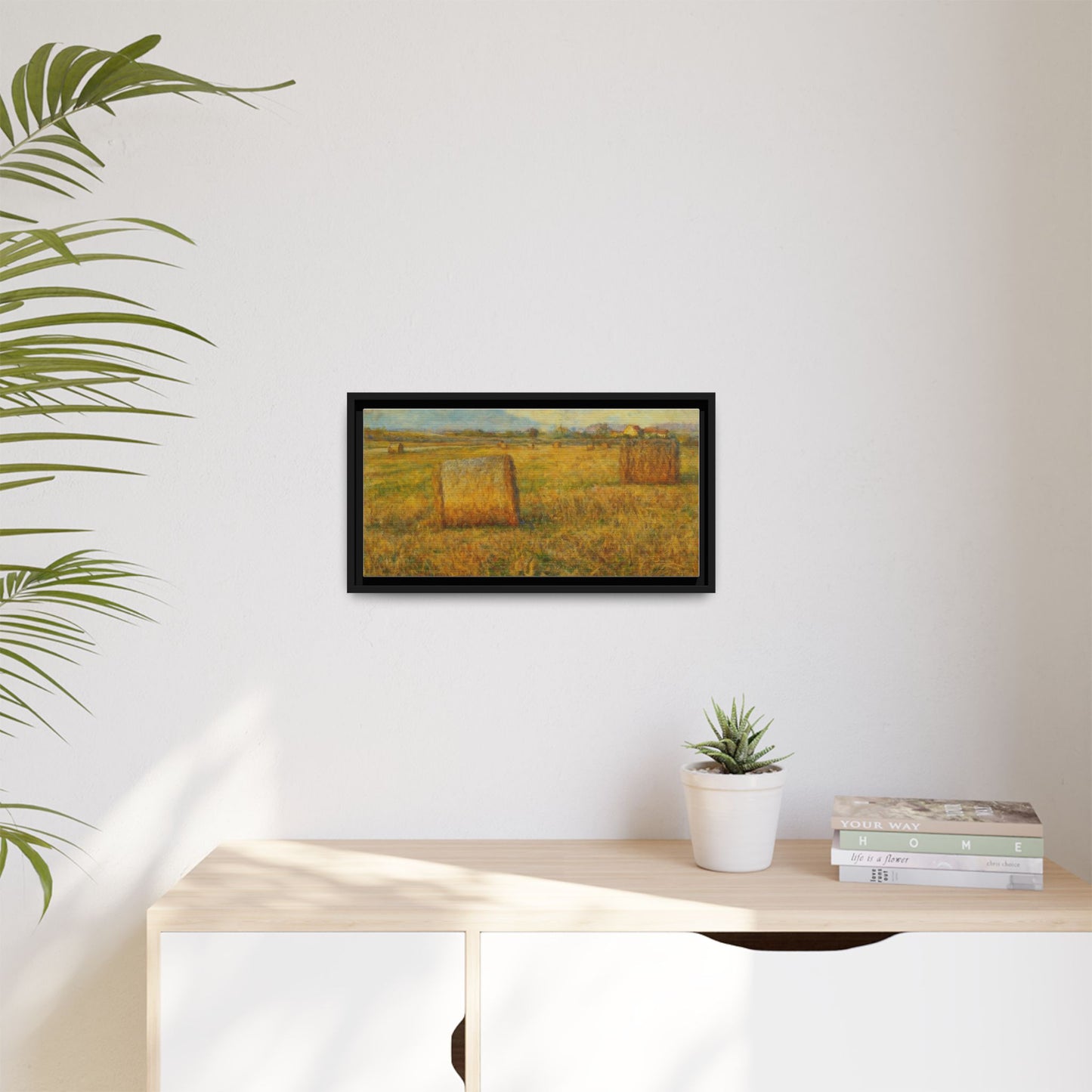 Framed Matte Canvas Wall Art - Rustic Farm Landscape, Country Decor, Home Gallery, Gift for Nature Lovers, Housewarming Decor - TRV