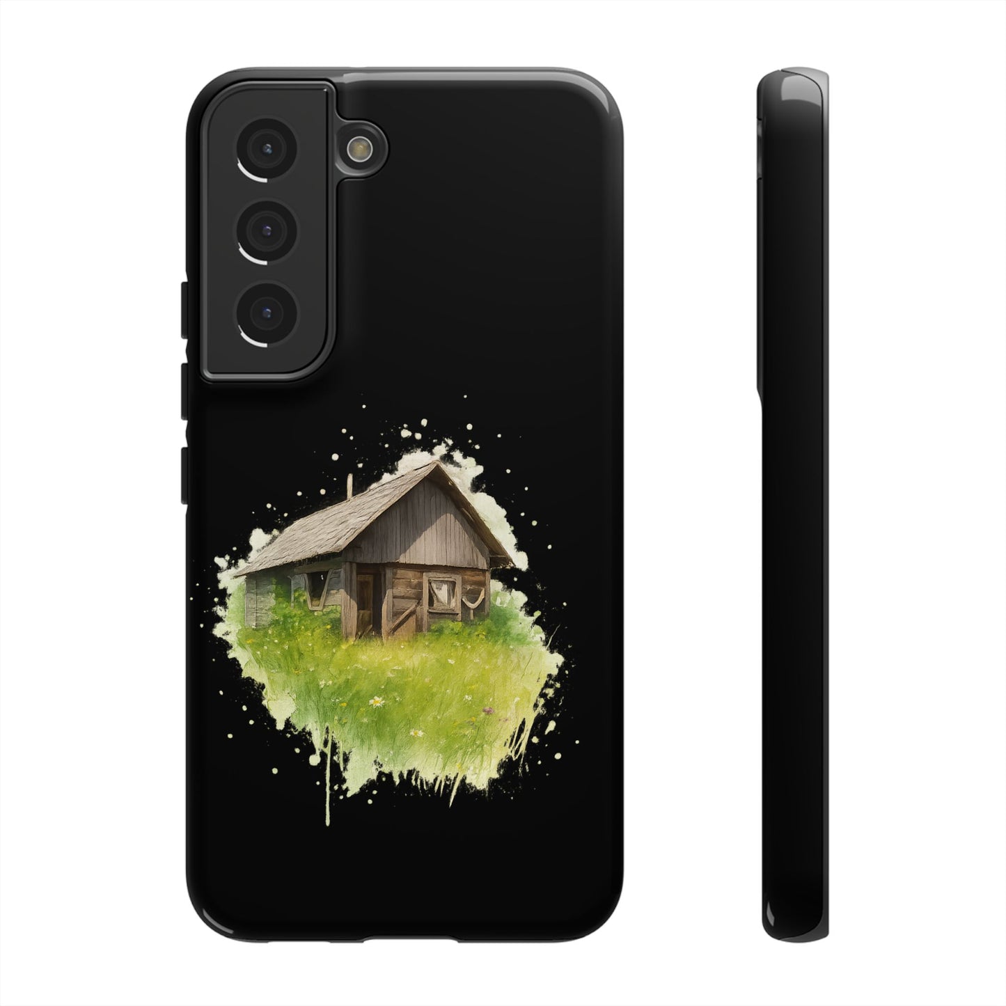Rustic Farmhouse Phone Case, Cute Cottage Design, Tough Cases for Nature Lovers, Eco-Friendly Gift, Customizable Tech Accessories - TRV