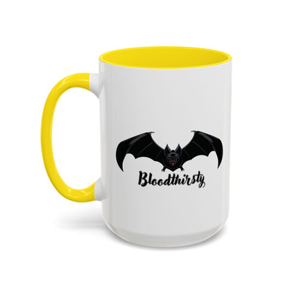 Bloodthirsty Bat Coffee Mug - Unique Halloween and Gothic Accents