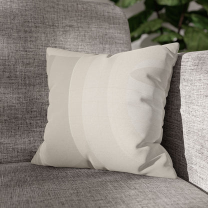 Neutral Abstract Swirl Pillowcase | Square Pillowcase, Spun Polyester