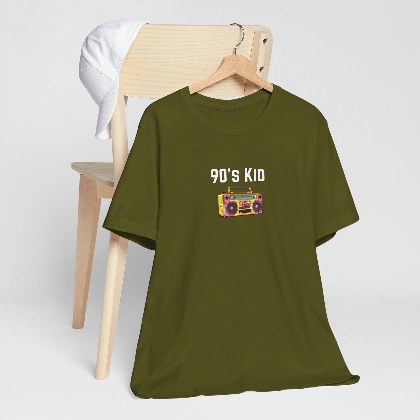 Retro Boombox Tee — 90s Kid Graphic T-Shirt
