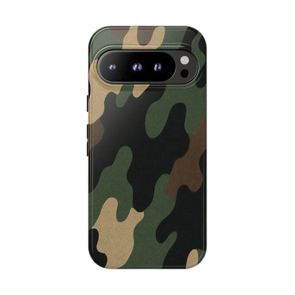 Camouflage Phone Case, Tough Phone Cover, Military Style Accessory, Protective Case for Men, Gifts for Soldiers - TRV