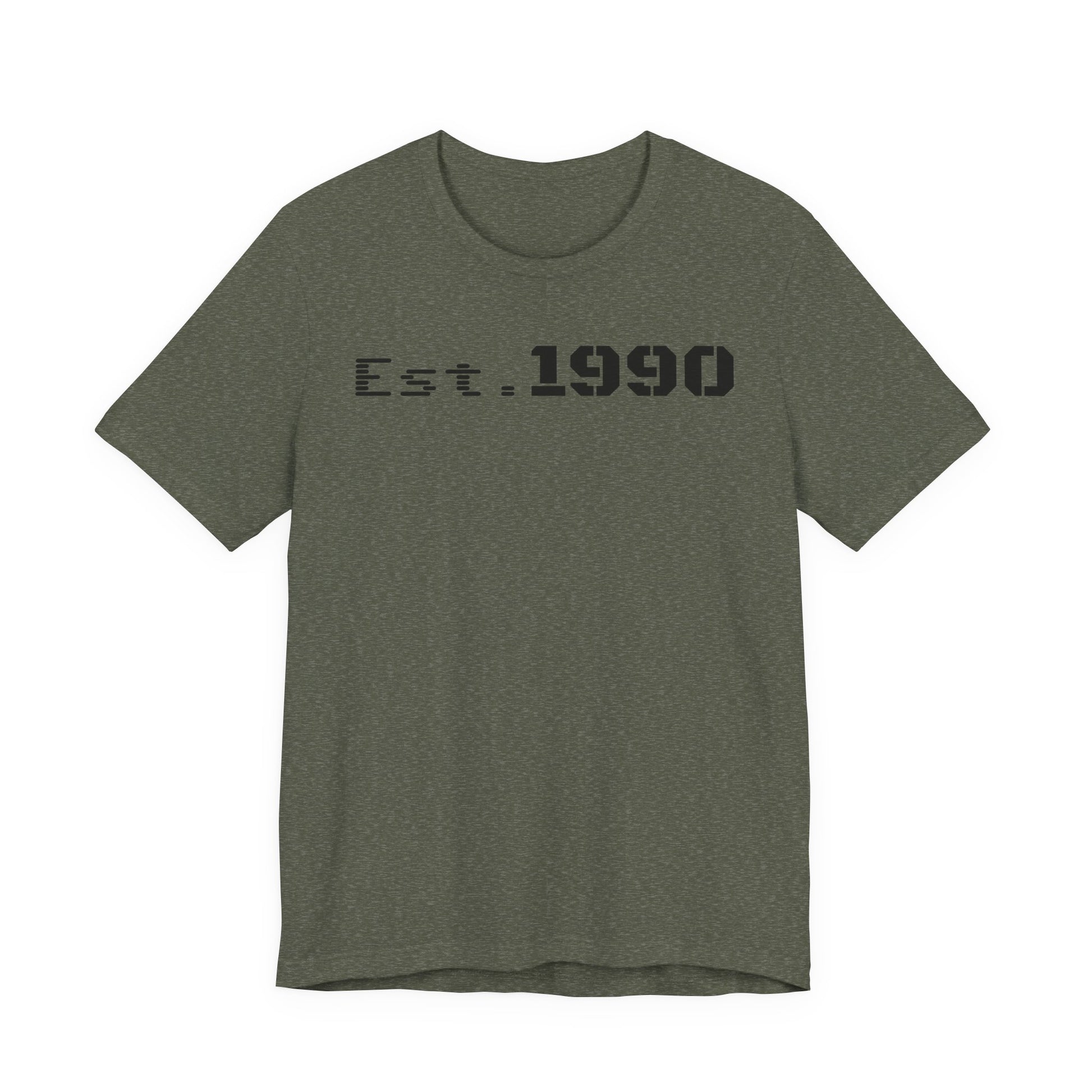 Unisex Est. 1990 Nostalgic Jersey Tee - Perfect Gift, Vintage Style, Retro Fashion, Birthday Celebration, Casual Wear - TRV