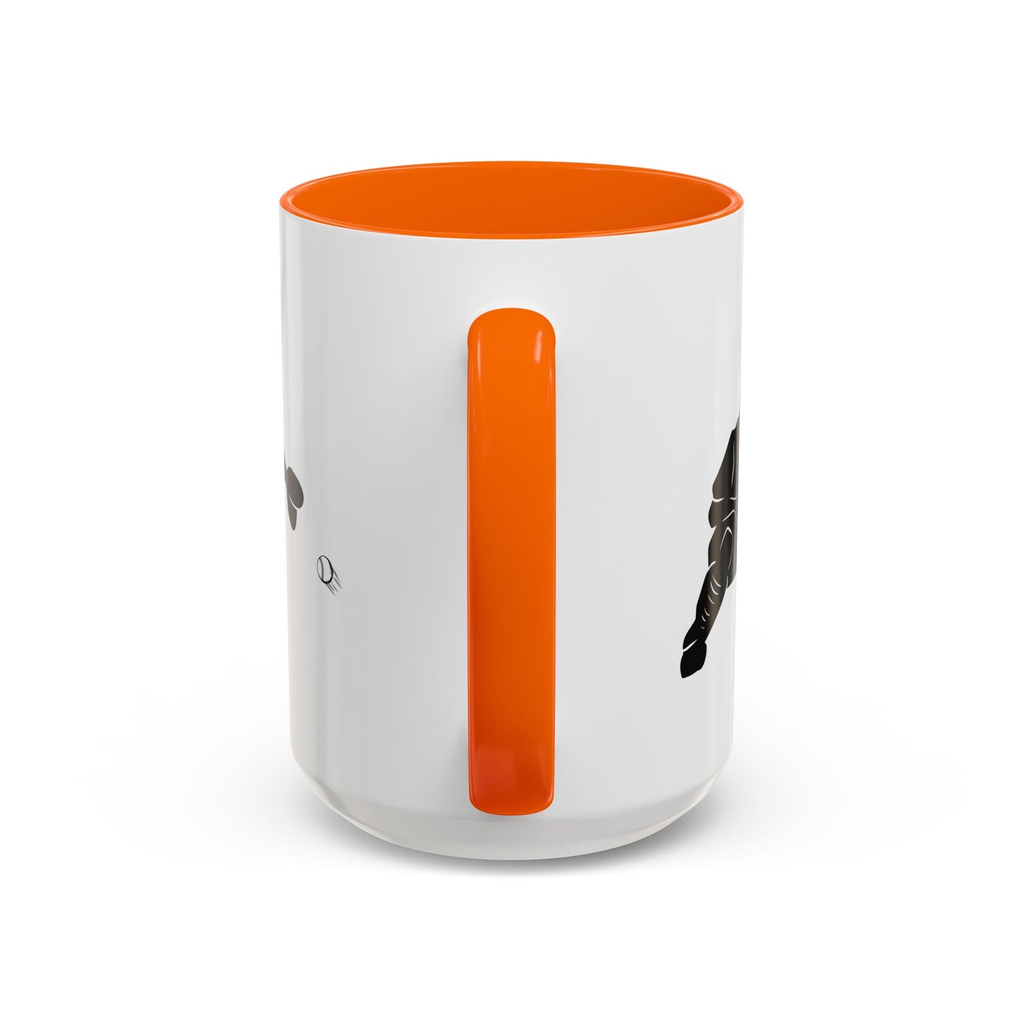 Baseball Catcher Coffee Mug, Sports Gift for Coaches, Black Accent Mug for Fans, Perfect for Birthdays & Celebrations, Unique Cup - TRV