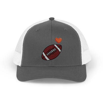 Football Love Snapback Trucker Cap, Sports Hat, Gift for Sports Fans, Casual Wear, Outdoor Activities - TRV