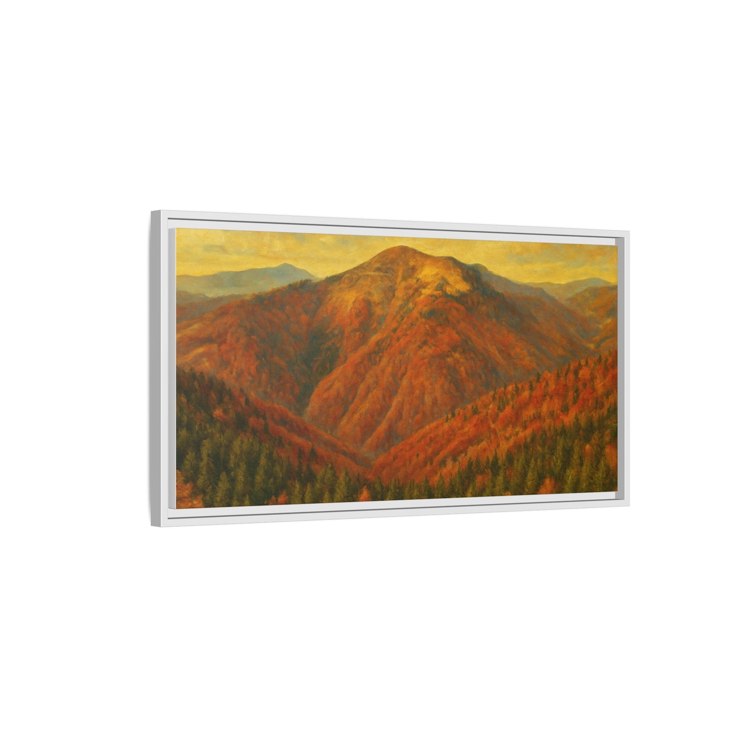Autumn Landscape Wall Art, Cozy Home Decor, Nature Print, Framed Canvas, Fall Decorations, Gift Idea for Art Lovers - TRV