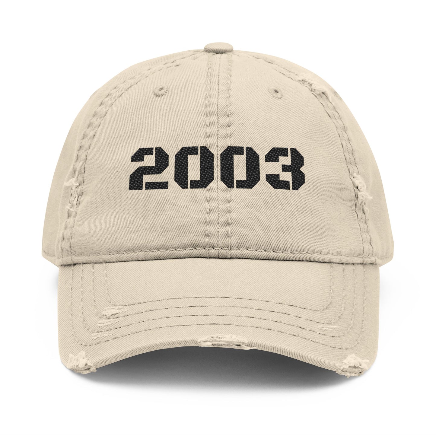 Distressed Dad Hat, Vintage Cap for Casual Style, Embroidered 2003 Hat, Great Gift for Fathers Day, Everyday Wear - TRV