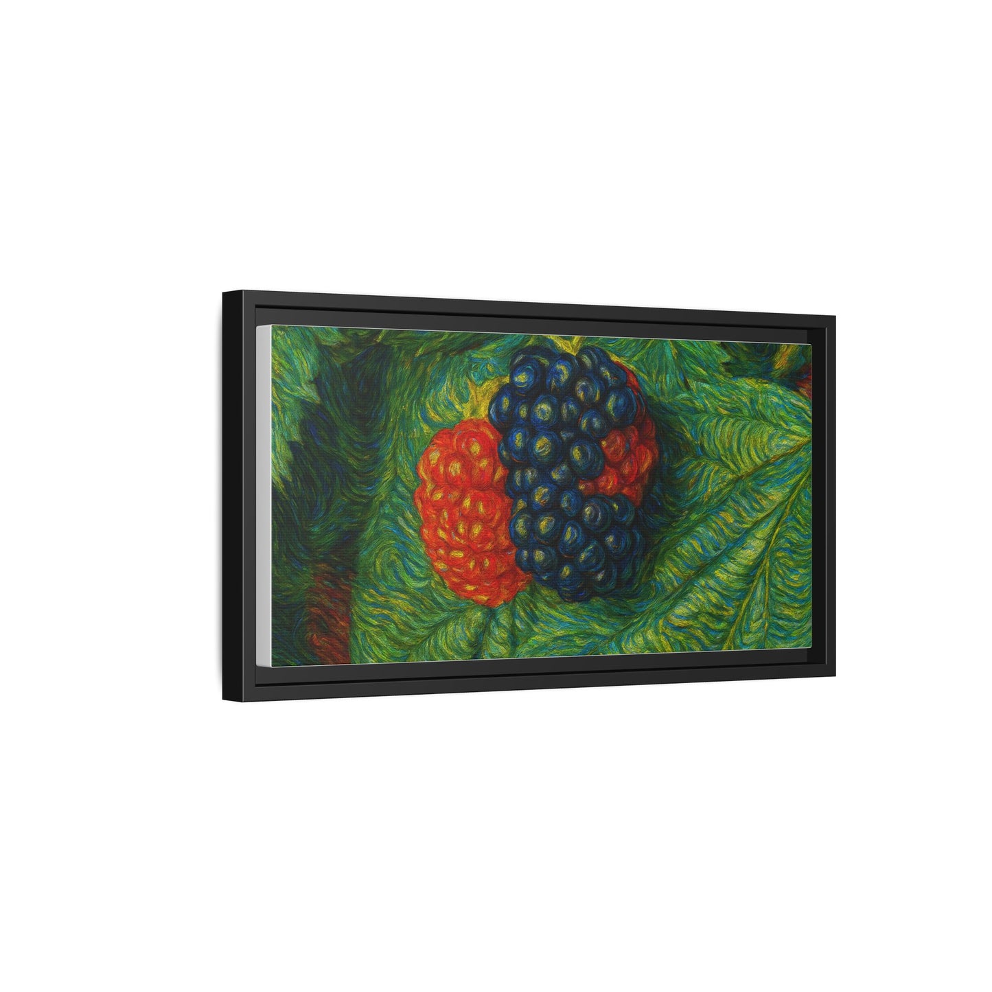 Van Gogh Style Blackberry Canvas Art, Framed Wall Decor, Botanical Print, Summer Home Decor, Gift for Garden Lovers - TRV