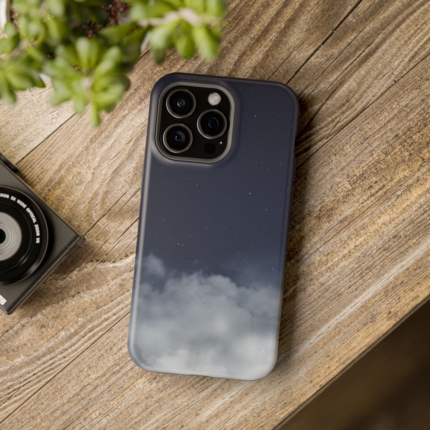 Night Sky Magnetic Impact-Resistant Phone Case — Foggy Cloud Design