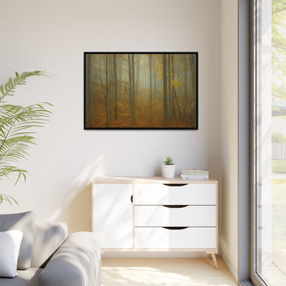 Framed Matte Canvas Art | Serenity in the Forest | Nature Wall Decor, Home Gallery, Cozy Living Room, Gift for Nature Lovers - TRV