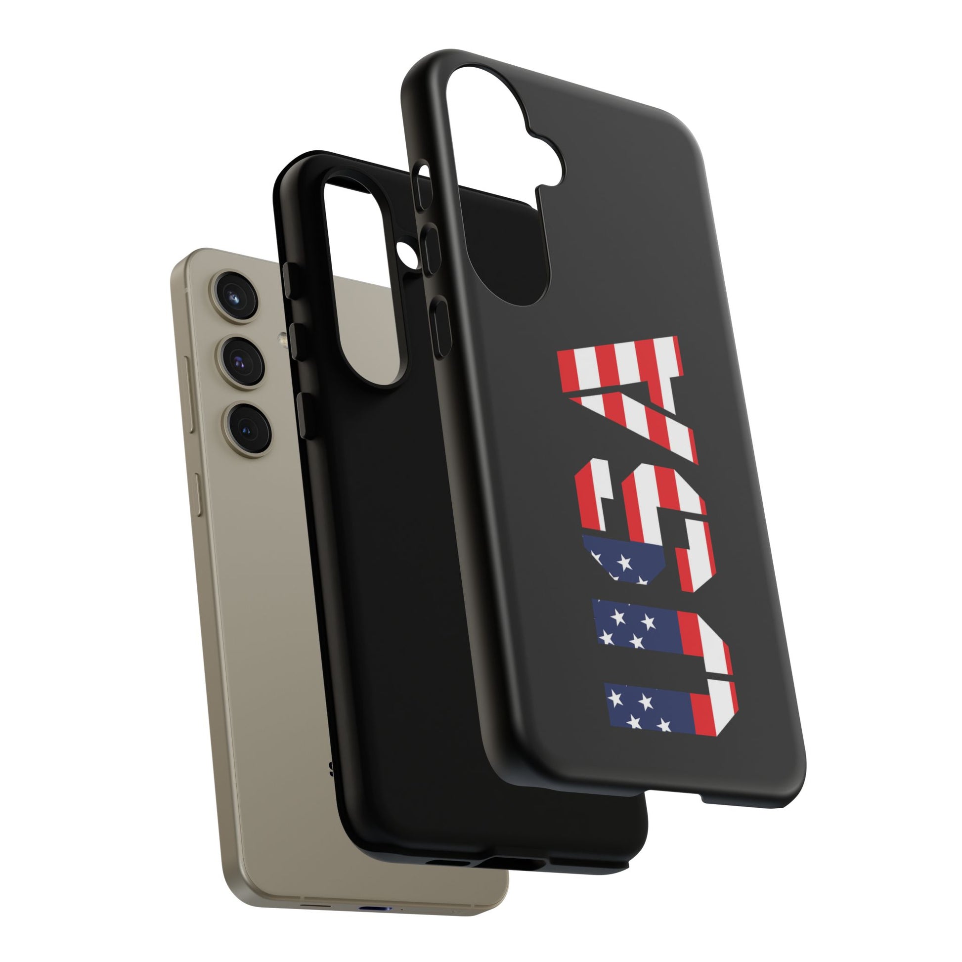 USA Flag Phone Case, Tough Phone Cover, Patriotic Gift, Independence Day Accessory, American Pride Mobile Case - TRV