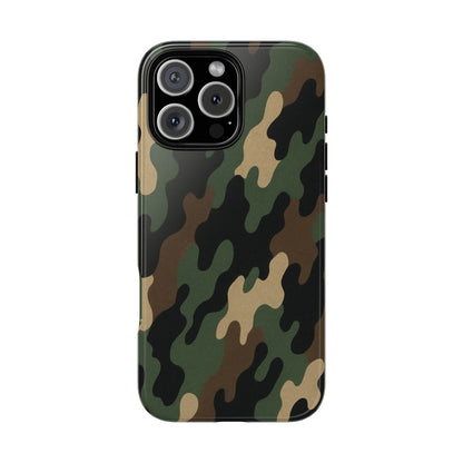 Camouflage Phone Case, Tough Cases, Military Style, Unique Phone Accessories, Gift for Him, Durable Phone Cover - TRV