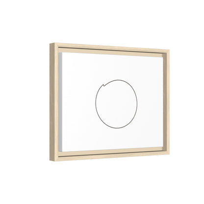 Minimal Circle Line Matte Canvas Framed | Modern Abstract Wall Art