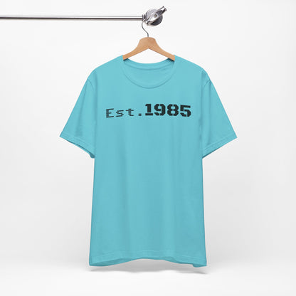 Est. 1985 Vintage Unisex Tee, Retro Birthday T-Shirt, Perfect Gift for 1980s Lovers, Casual Apparel, Timeless Style