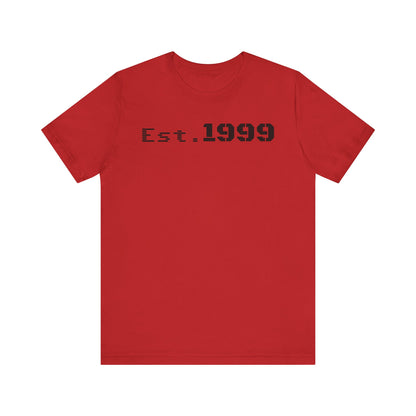 Established 1999 Unisex Tee | Vintage Birth Year Shirt, Casual Birthday Gift, Personalized Family Reunion Apparel, Retro Style [...] - TRV