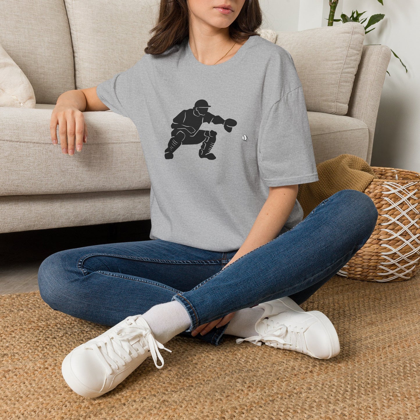 Baseball Catcher Unisex Softstyle T-Shirt, Sports Apparel, Gift for Athletes, Workout Gear, Casual Wear, Special Occasions