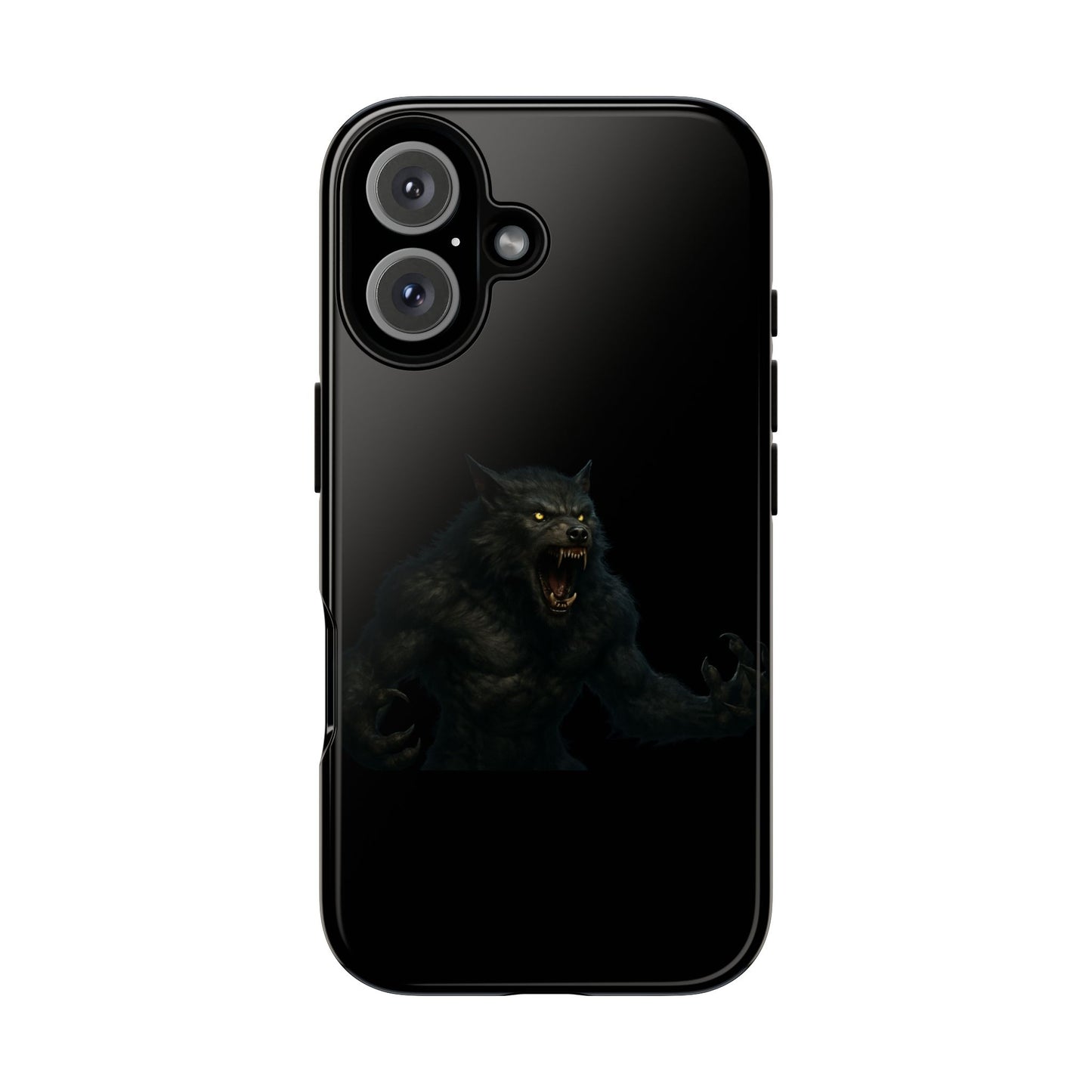 Werewolf Phone Case, Tough Cases, Black Panther Design, Gift for Animal Lovers, Phone Accessories, Fierce Phone Protection - TRV