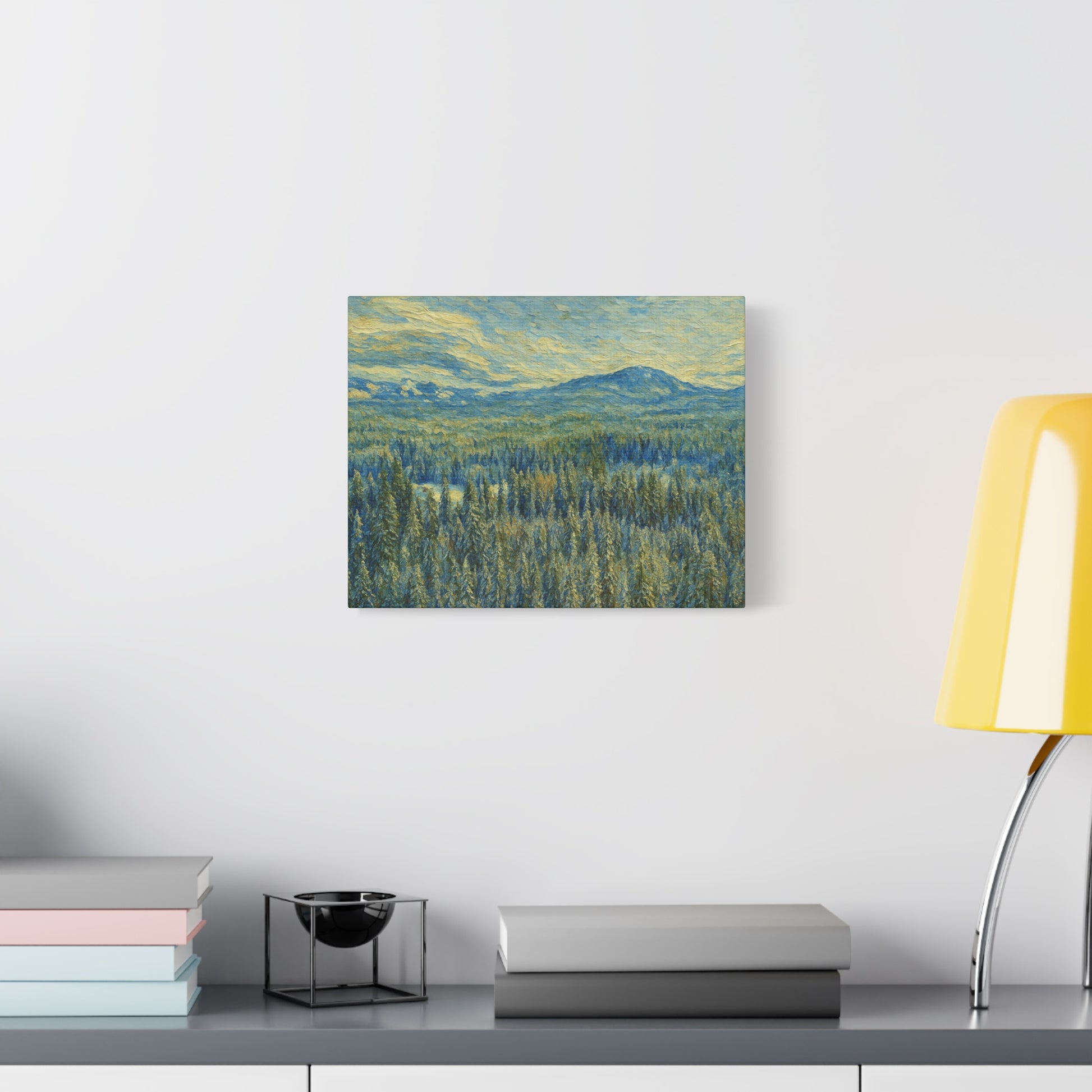 Scenic Landscape Canvas Print, Rustic Home Decor, Wall Art for Nature Lovers, Gift for Art Enthusiasts, Serene Forest Artwork - TRV